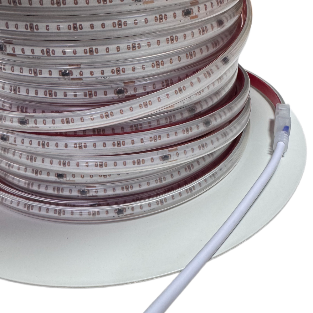 Fita LED COB 230V Azul 10W/M 1050LM/M 360LEDS/M IP67 Corte: 10cm LED7