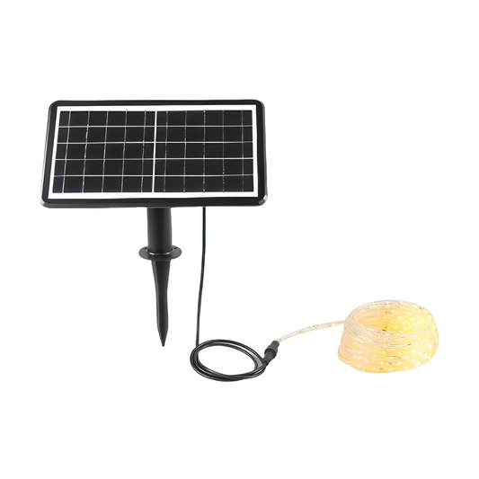 FITA LED C/ PAINEL SOLAR 10M C/ SENSOR DE LUMINOSIDADE IP65