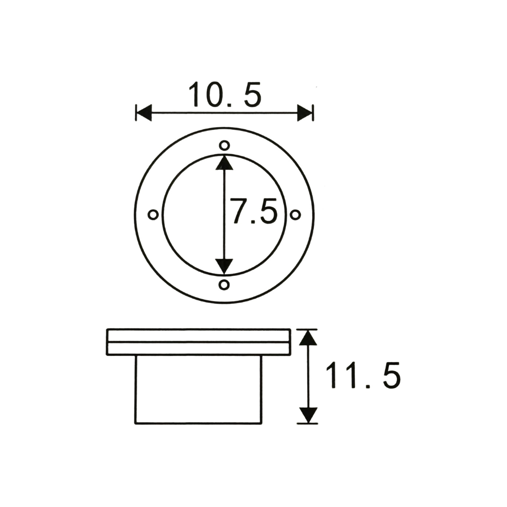 Balizador Redondo P/ Lâmpada GU10 IP65 - iLed7.com