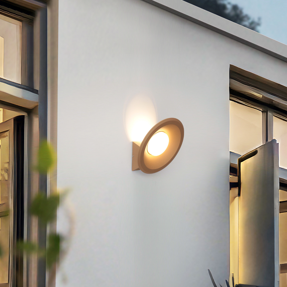 Aplique de Parede LED Redondo Laranja-Castanho 12W 1200LM 3500K IP20 LED7