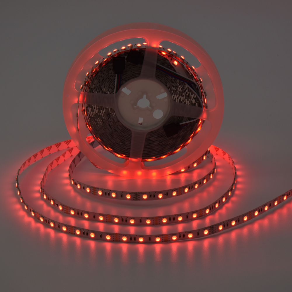 Fita LED RGB 5050 60Leds/M 12W 700LM 10MM 12V 5M IP20 LED7