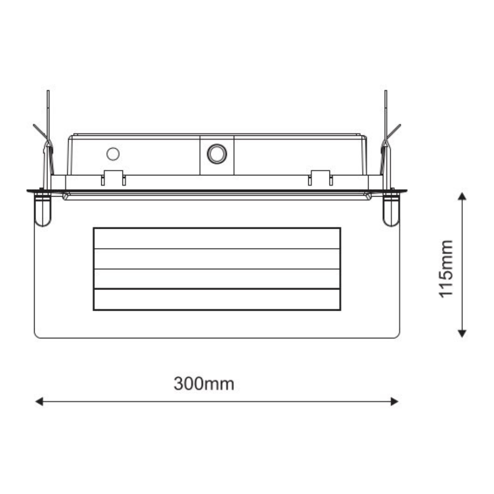 Placa Específica P/ Luz de Emergência TM507 C/ Autocolante