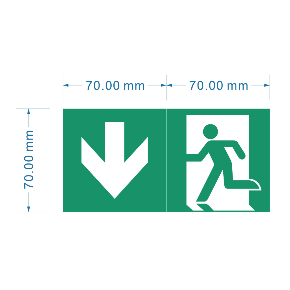 Placa Específica P/ Luz de Emergência TM507 C/ Autocolante