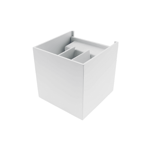 Aplique de Parede LED Cubo Branco 6W 4000K 600lm IP54 - iLed7.com