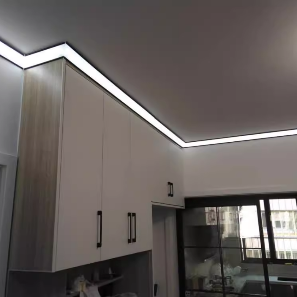 Perfil de Alumínio Triangular c/ Tampa 4545 2Metros p/ Fita LED - iLed7.com