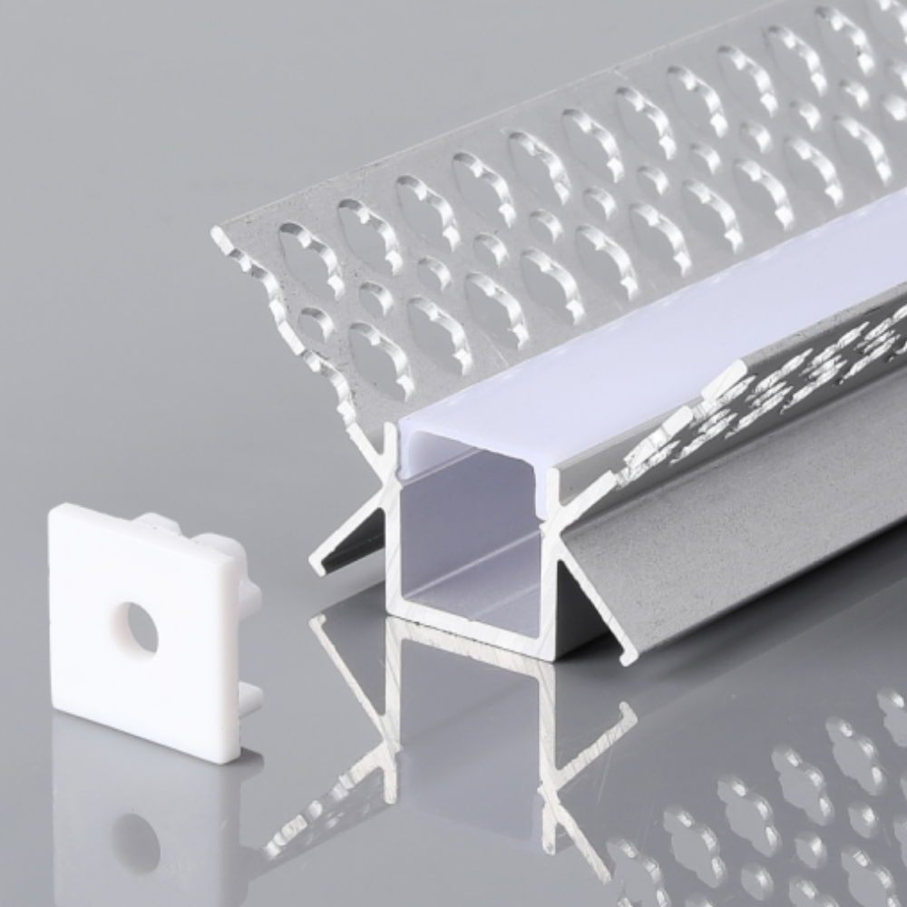 Perfil de Alumínio c/ Tampa 5026 2Metros p/ Fita LED - iLed7.com