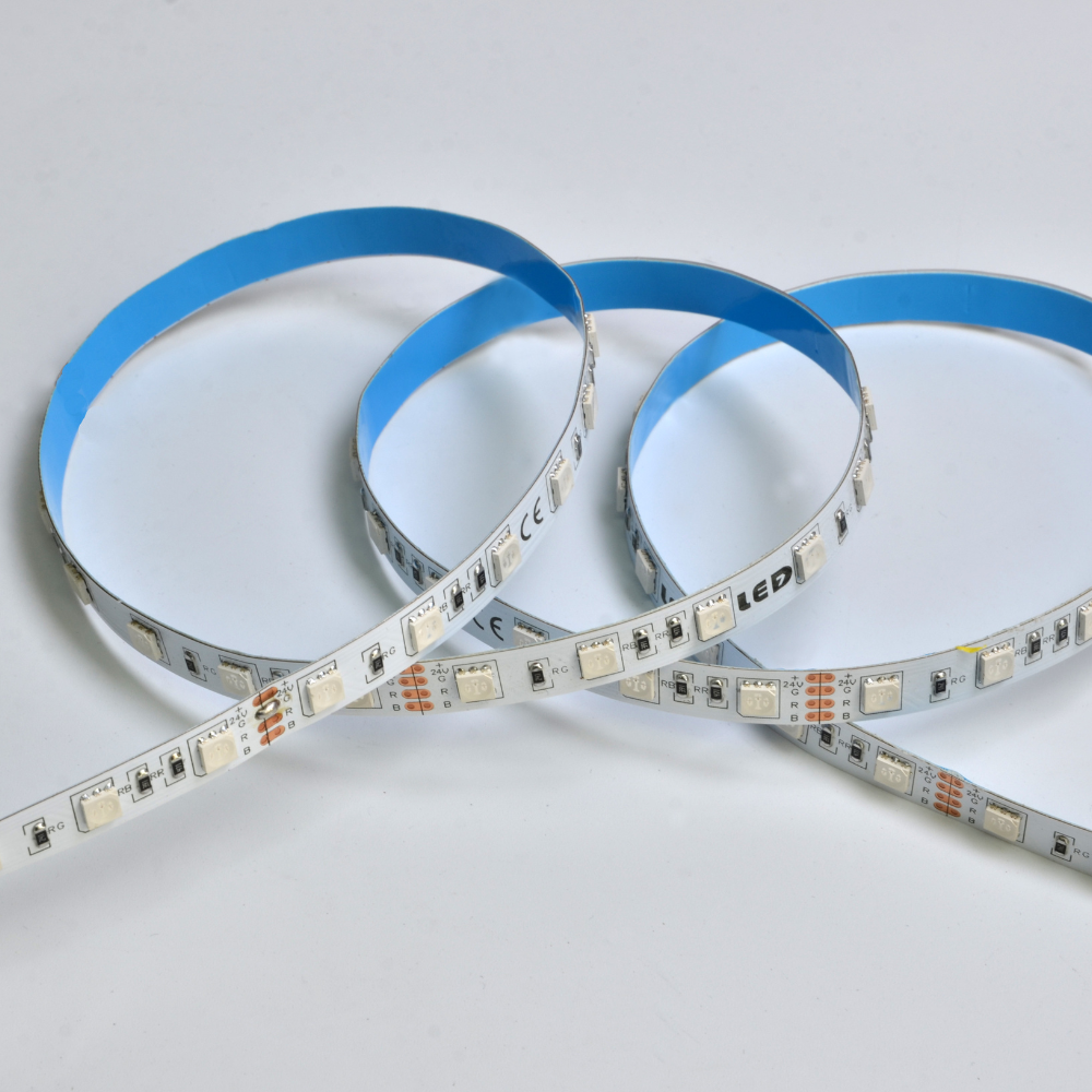 Fita LED RGB 5050 60Leds/M 12W 700LM 10MM 24V 5M IP20 LED7