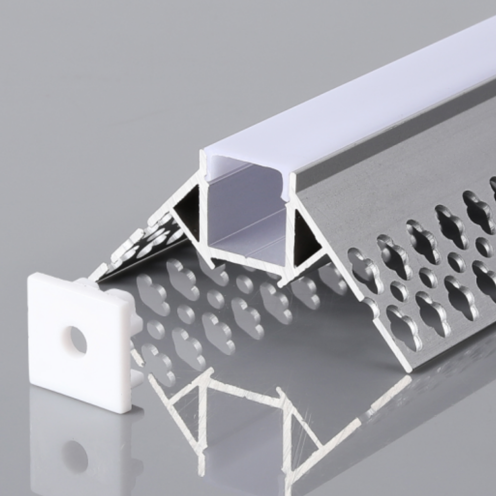 Perfil de Alumínio c/ Tampa 5324 2Metros p/ Fita LED - iLed7.com