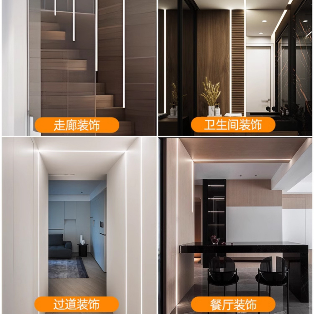 Perfil de Alumínio c/ Tampa 5615 2Metros p/ Fita LED - iLed7.com