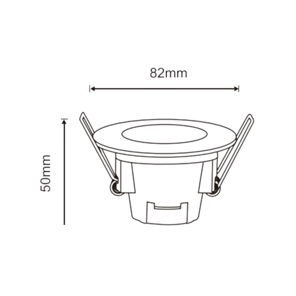DOWNLIGHT LED CROMADO 5W 350Lm 6500K IP65 Ø83mm LED7