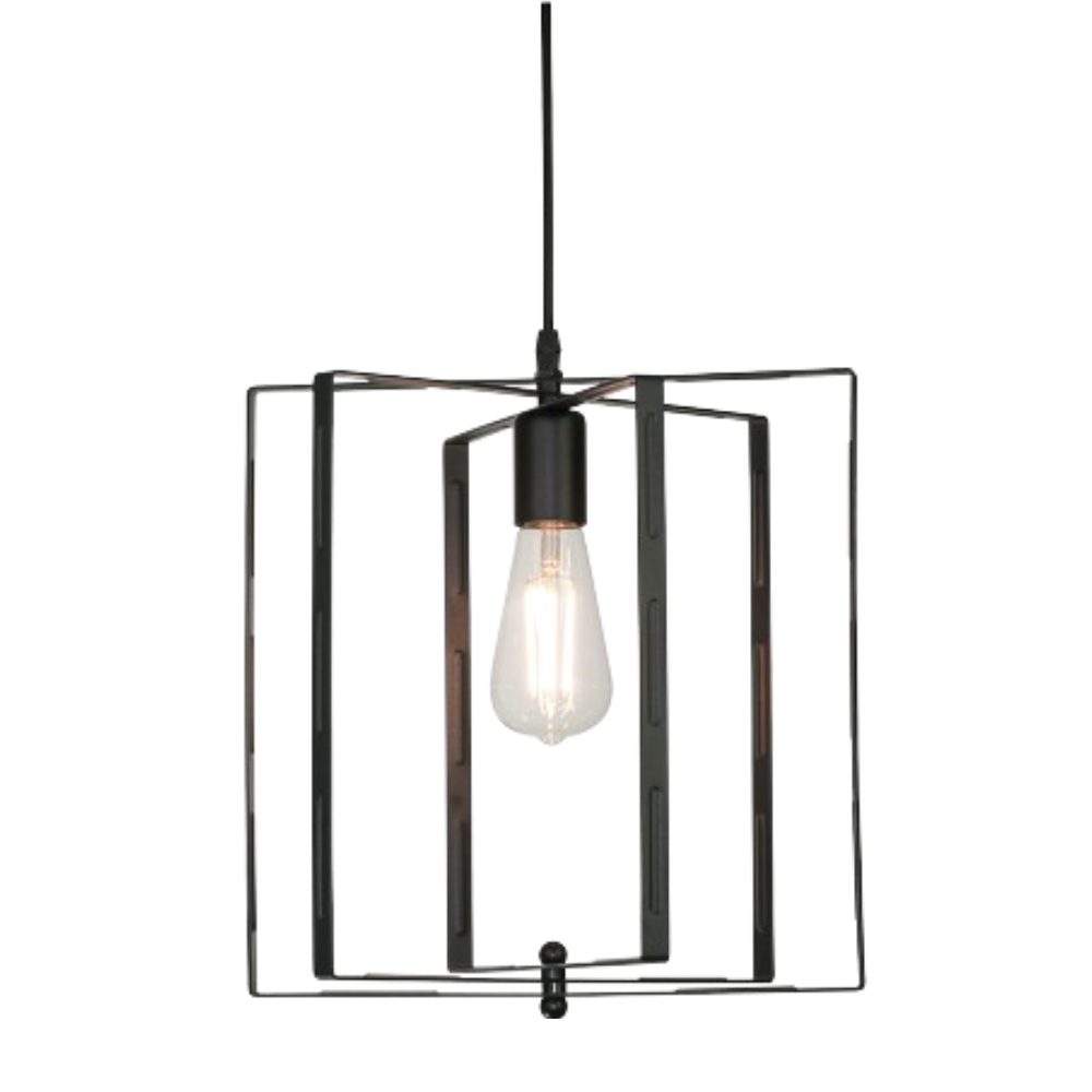 Candeeiro de Suspensão Quadrado DD-02 P/ Lâmapda E27 LED7