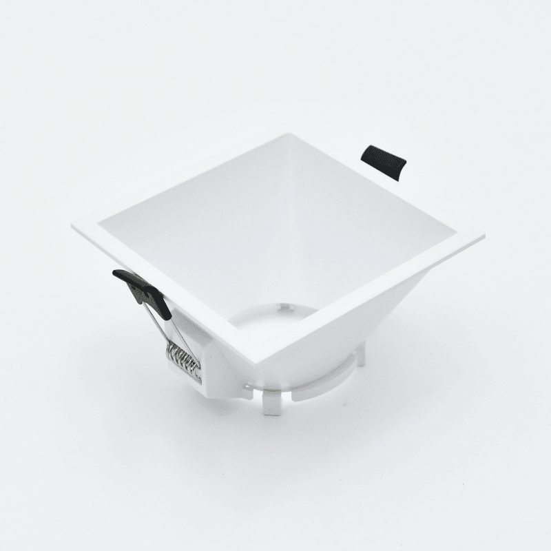 Aro Quadrado Downlight p/ Lâmpadas GU10 - iLed7.com