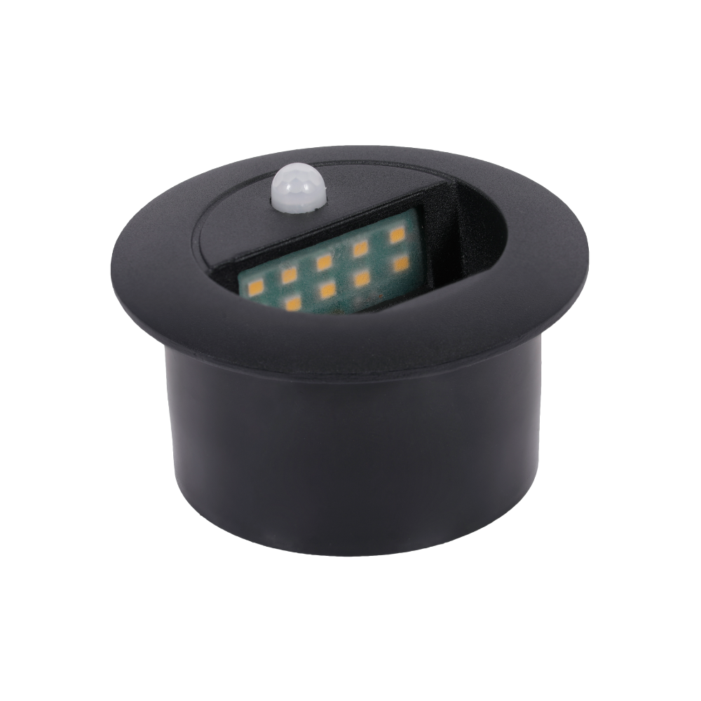 Balizador Redondo P/ Parede Com Sensor 3W 3000K 300LM Ø82mm*H50mm IP65 LED7