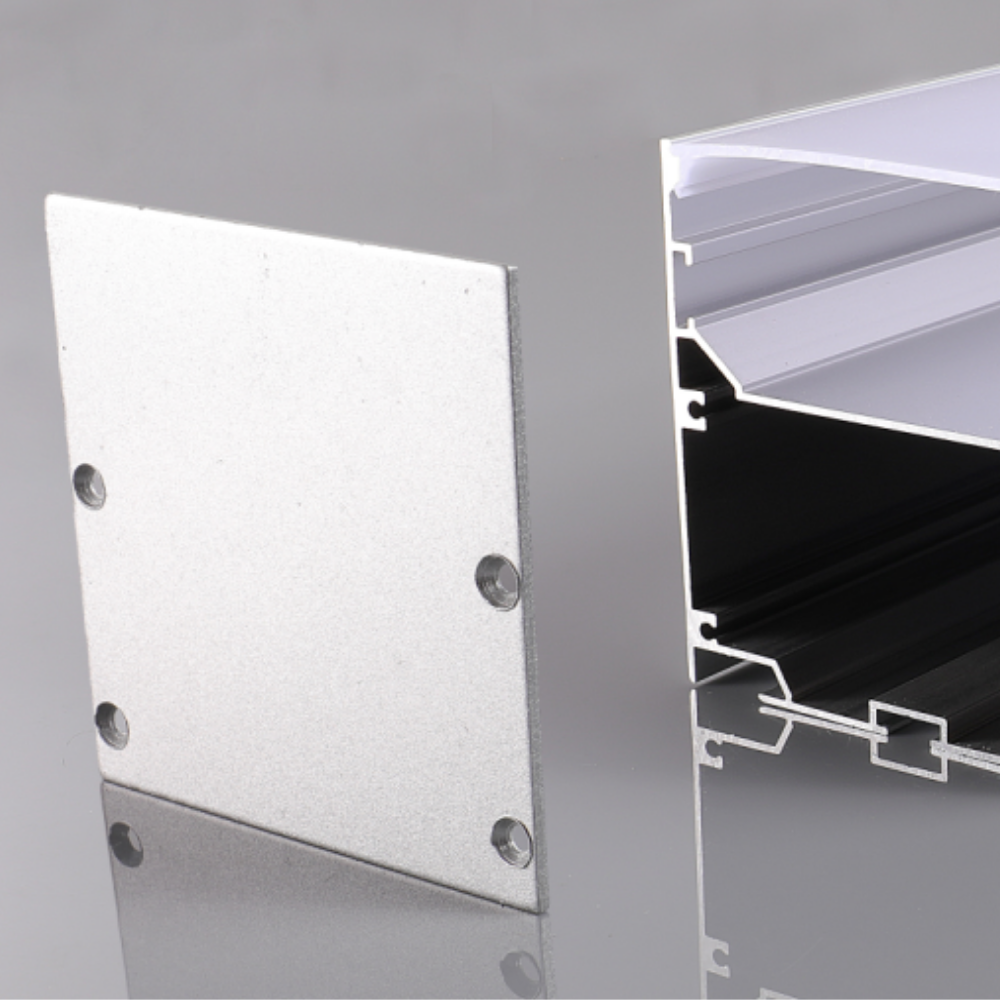 Perfil de Alumínio Retangular c/ Tampa 7575 2Metros p/ Fita LED - iLed7.com