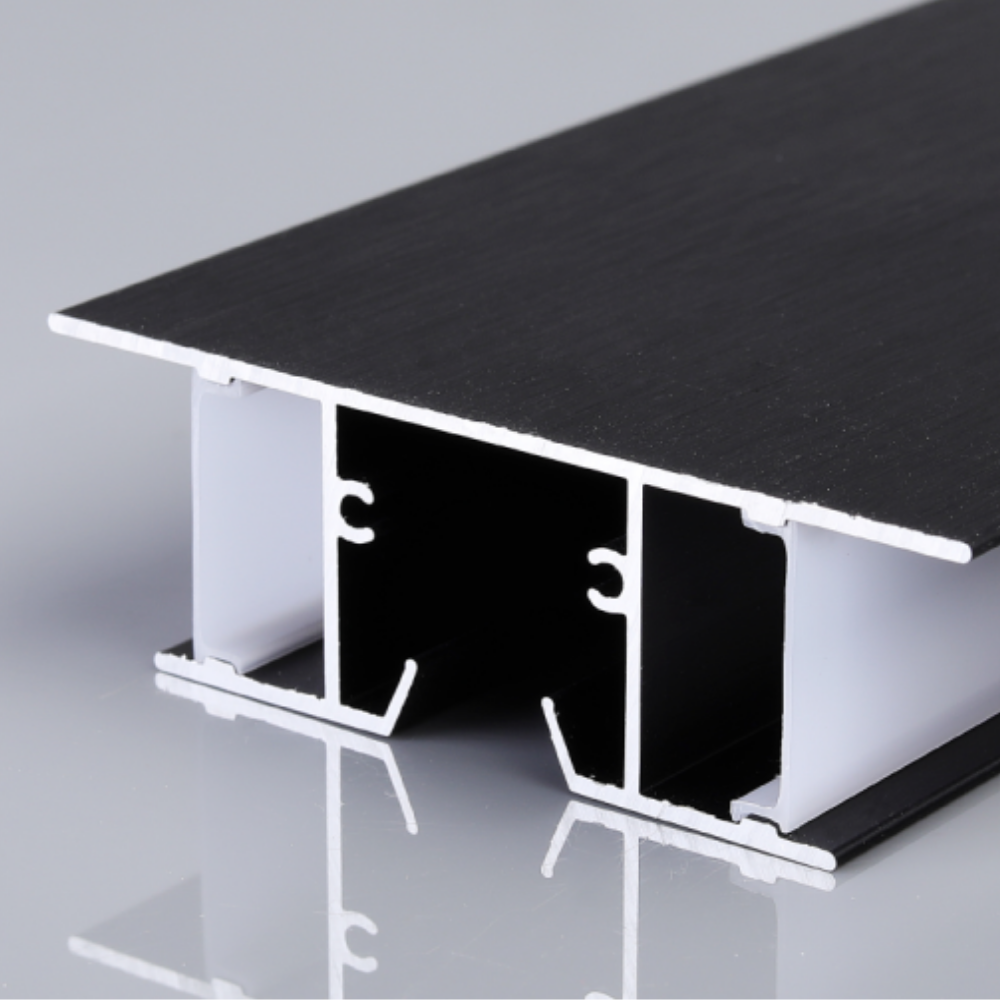 Perfil de Alumínio Retangular c/ Tampas 7625 2Metros p/ Fita LED - iLed7.com