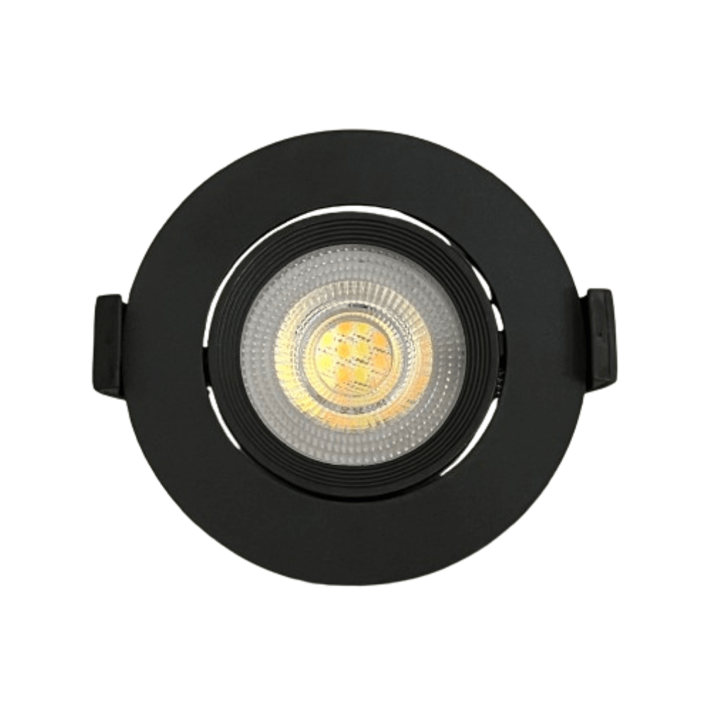 Downlight LED Redondo 7W Preto CCT 560lm Ø70mm - iLed7.com