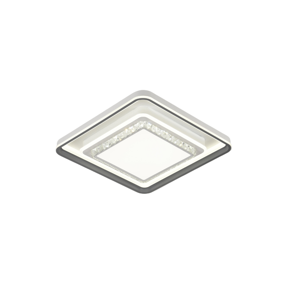 Candeeiro Cristal Quadrado 200W 550mmx550mm CCT - iLed7.com