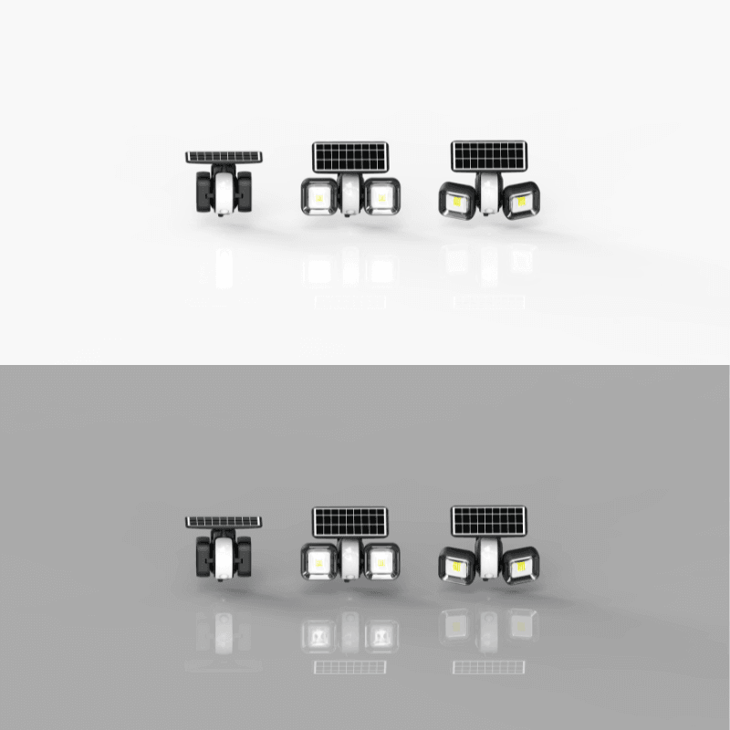 Aplique Solar Segurança P/ Garagem 10W 1000lm 6000K IP65 - iLed7.com