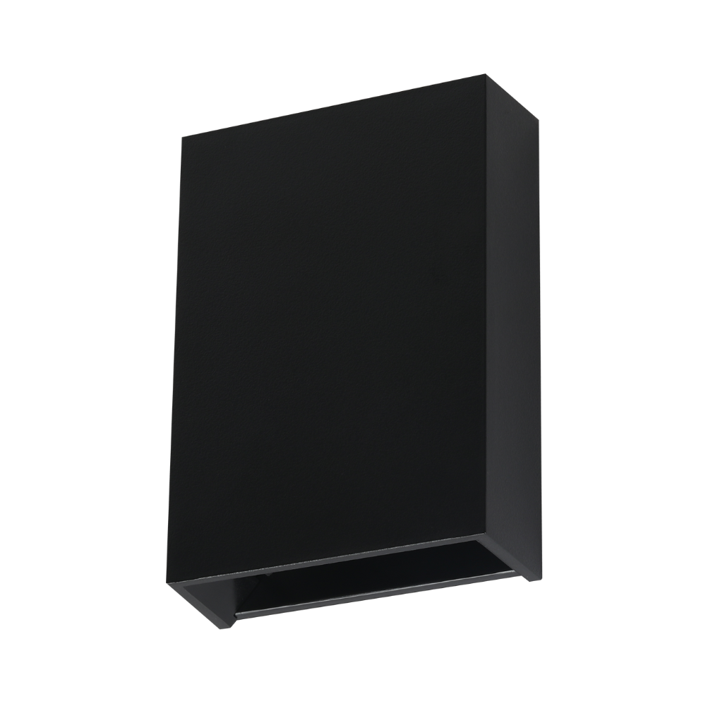 Aplique de Parede LED Retangular 4W 400LM 3000K Preto PVC IP65 LED7