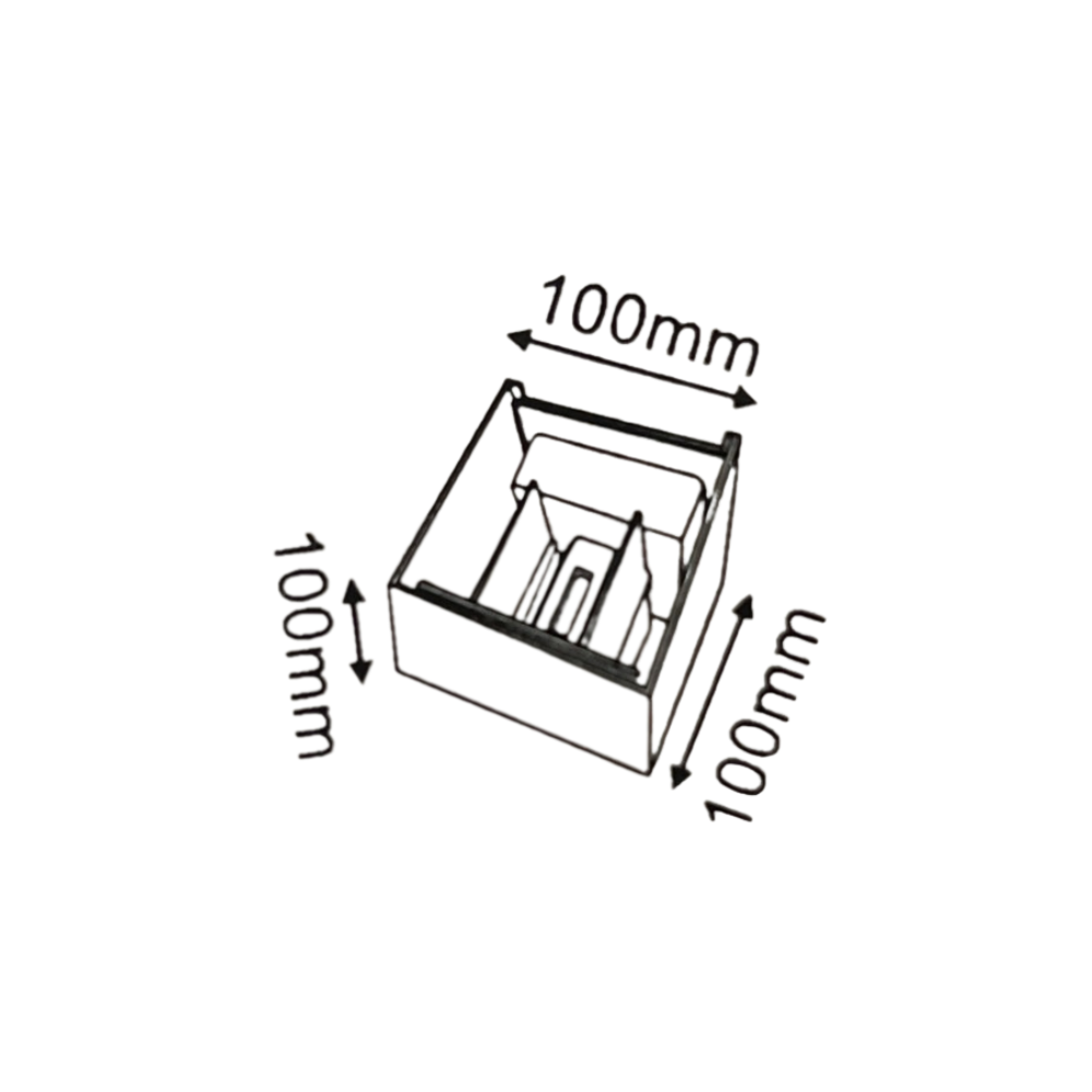 Aplique LED CUBO Branco 6W 600LM CCT IP54 LED7
