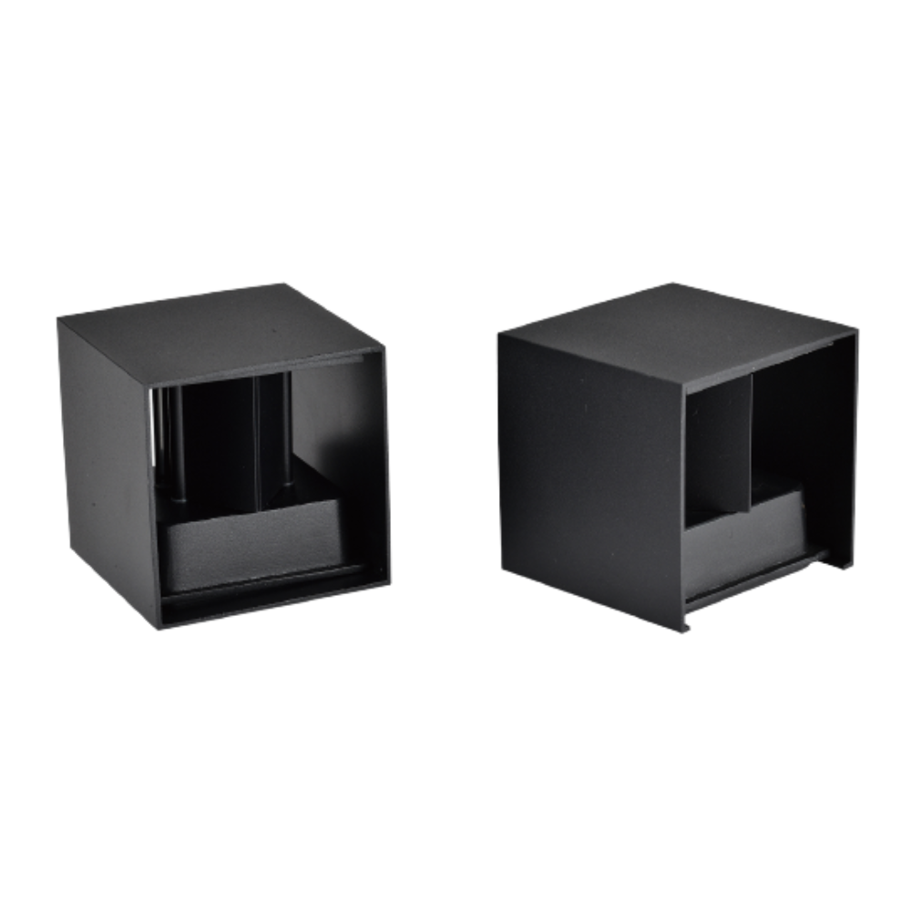 Aplique LED CUBO Preto /Cinza 6W 600LM CCT IP54 LED7