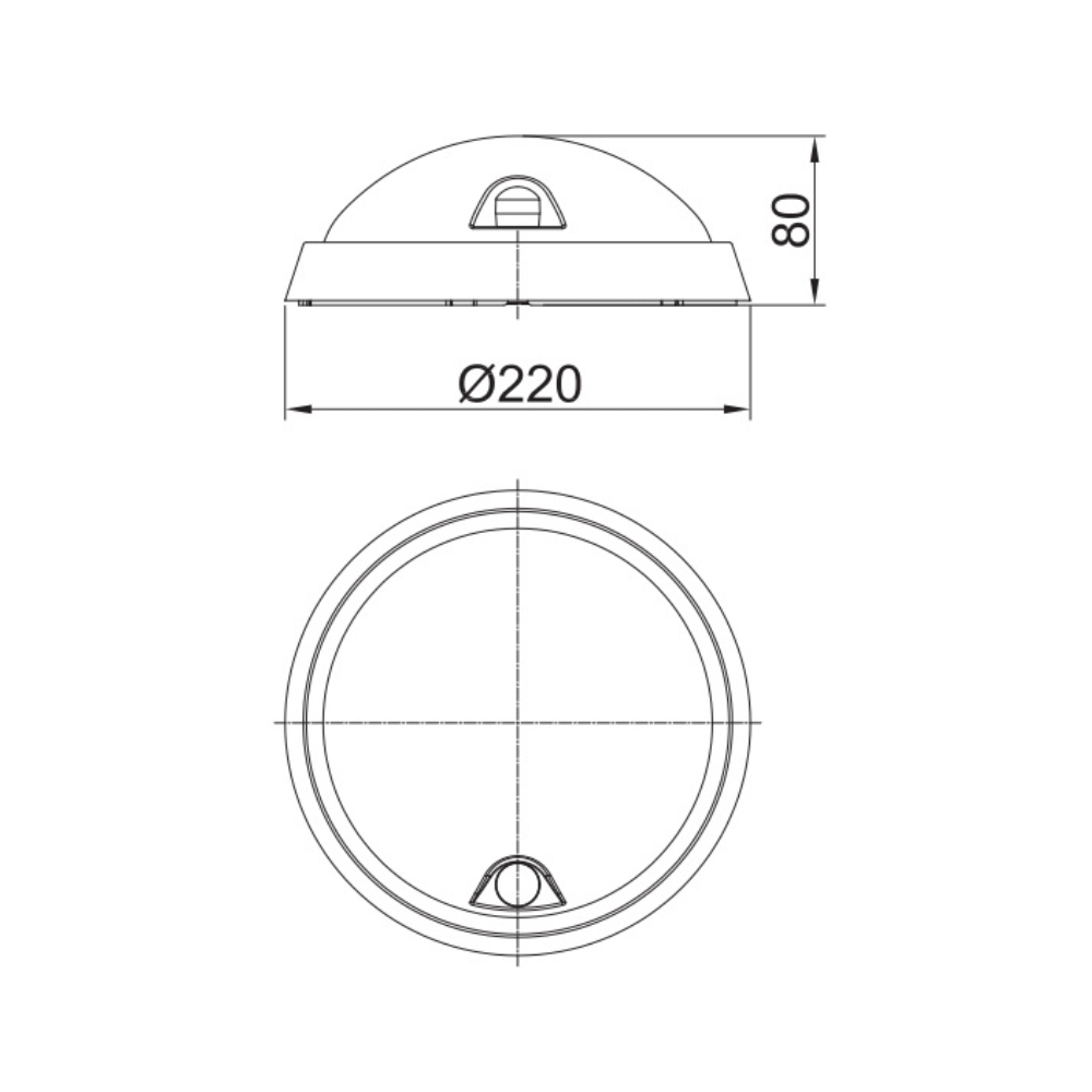 APLIQUE REDONDO LED 14W 1050LM 4000K IP54