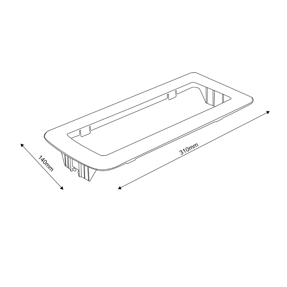 Aro Específico de Encastrar P/ Luz de Emergência TM507