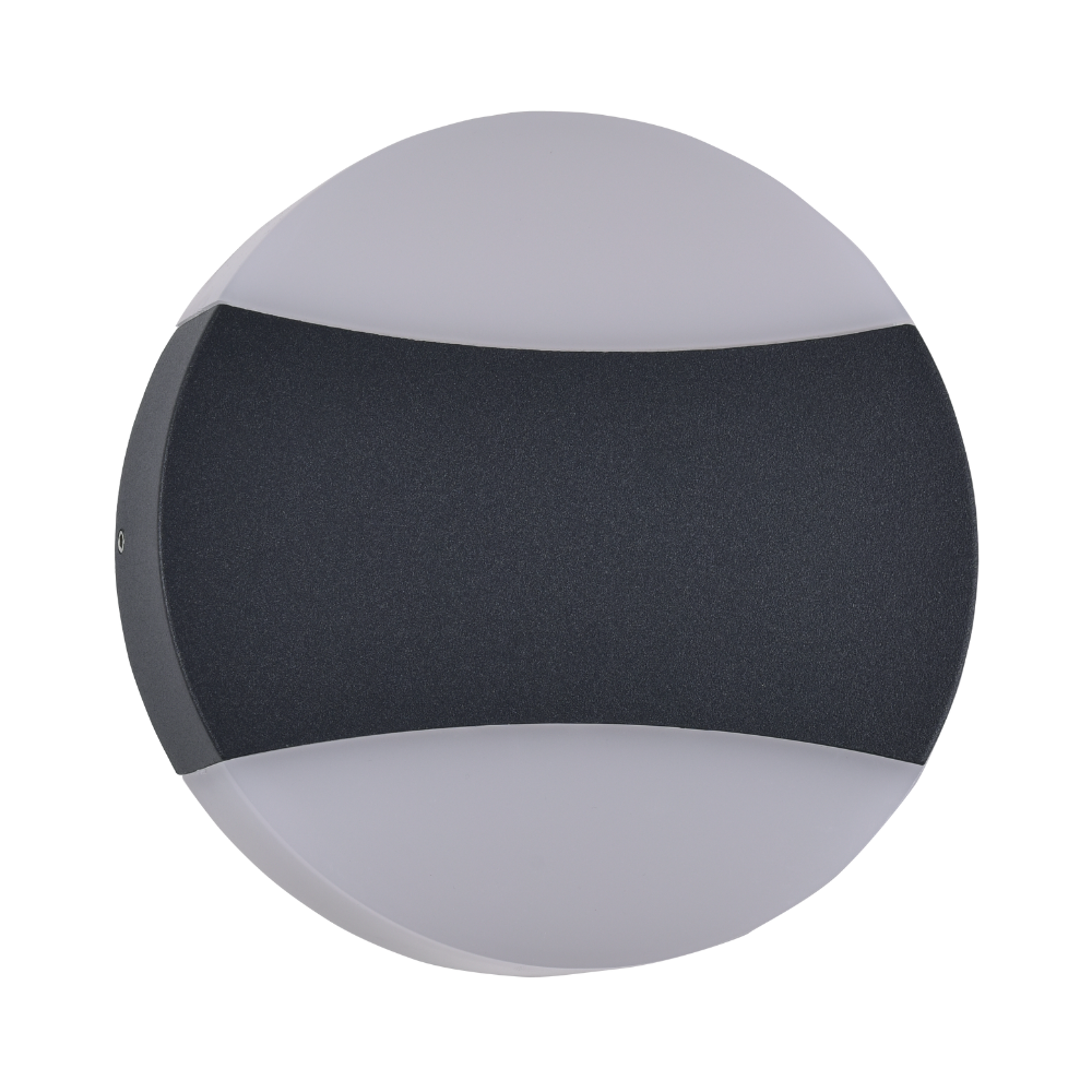 Aplique LED 9508 10W 1000LM 4000K Ø160mm*H35mm Cinza IP54 LED7