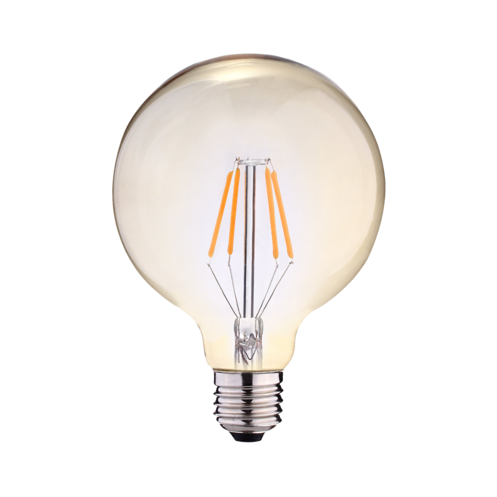 Lâmpada LED Filamento GLOBO AMBAR G125 E27 6W 600LM 2200K 360º Ø125 * H178MM
