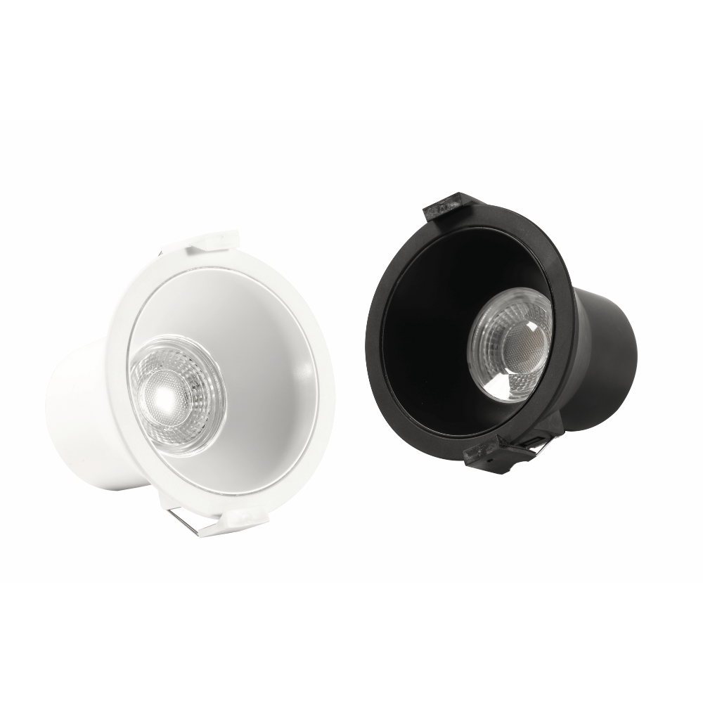 DOWNLIGHT REDONDO CCT 8W PRETO IP44 640LM Ø103mm*H85mm LED7