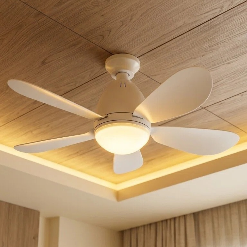 Ventilador Mini LED 15W CCT com Comando e 3 Velocidades Ajustáveis LED7