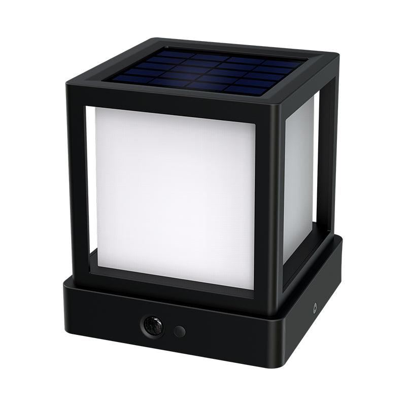 Sobremuro Exterior Solar Preto 20W 4000K - iLed7.com