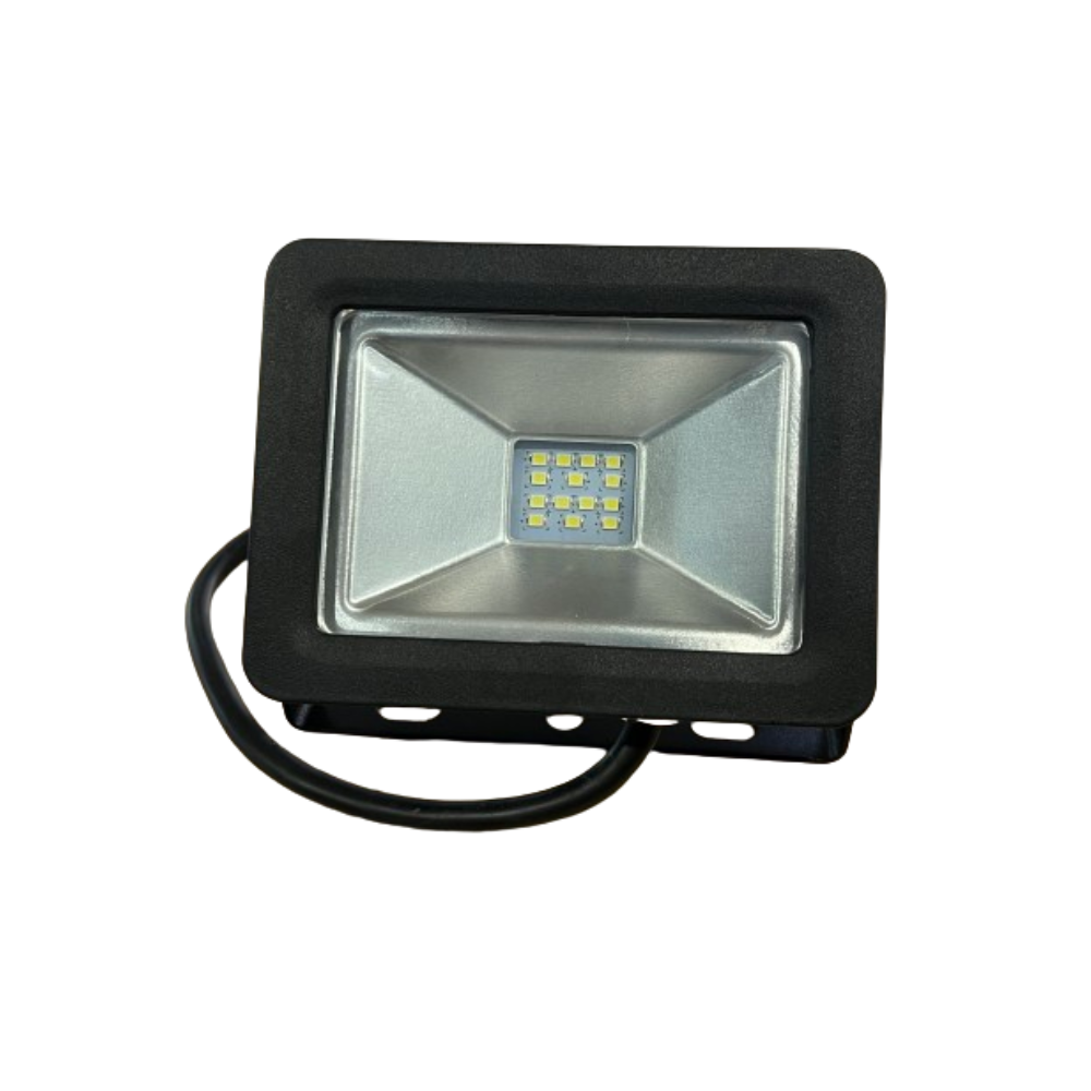 Projetor LED Exterior 10W Preto 6400K 700LM IP65 FL4 DIGILAMP
