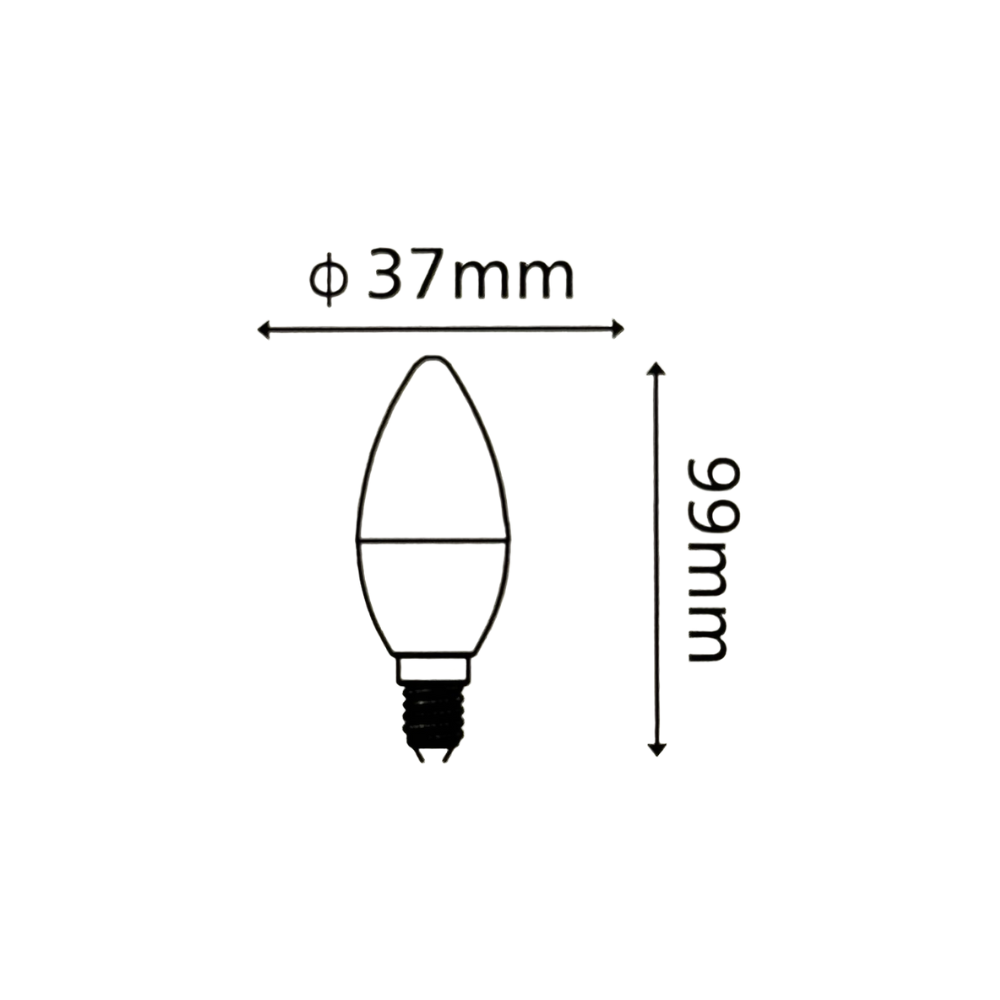 KIT DE 2 LÂMPADAS LED C30 E14 6W 470LM 3000K/4000K - iLed7.com