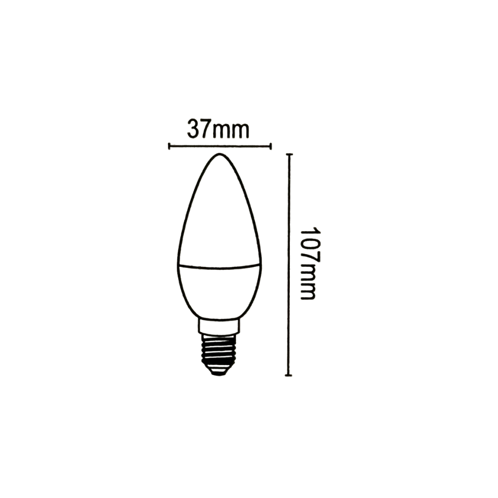 LÂMPADA LED C30 E14 6W 480LM 3000K/4000K - iLed7.com