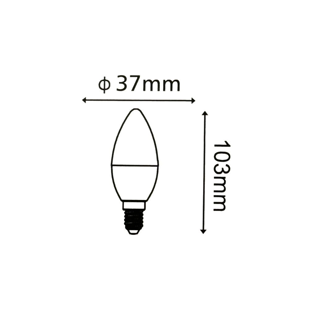 LÂMPADA LED C30 E14 9W 700LM 3000K/4000K - iLed7.com