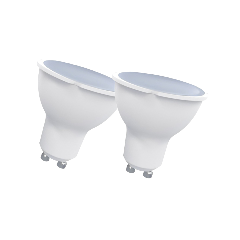 KIT DE 2 LÂMPADAS LED GU10 7W 510LM 3000K/4000K/6000K - iLed7.com