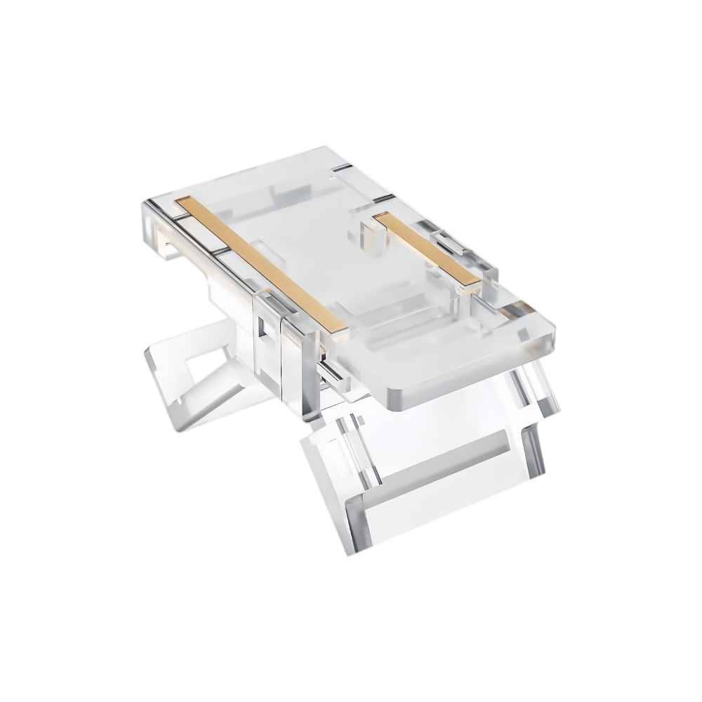 UNIÃO DE CANTO L/T PARA FITA LED 12V/24V 8MM IP20