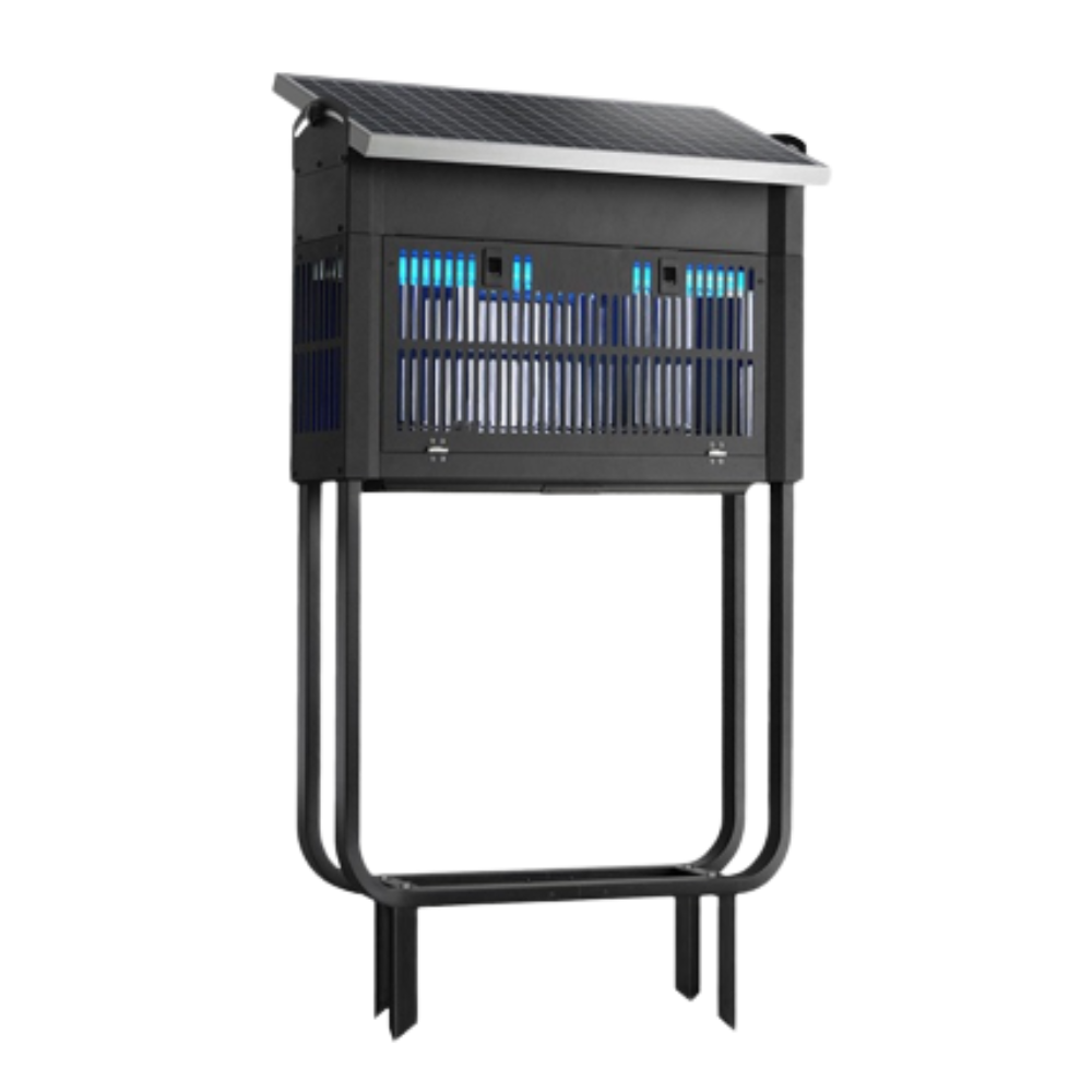 Máquina Solar De Matar Mosquitos 2*4W 27W USB/PAINEL SOLAR IPX4 LED7