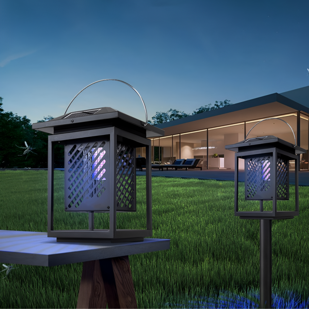 Máquina Solar De Matar Mosquitos 1*1W PAINEL SOLAR/USB IPX4 LED7