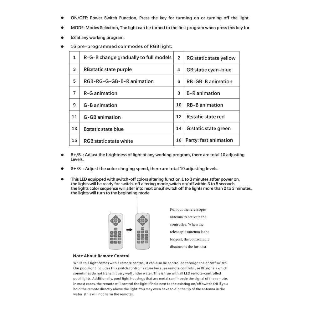 FOCO LED P/ PISCINA 12V 24W RGB IP65 LED7