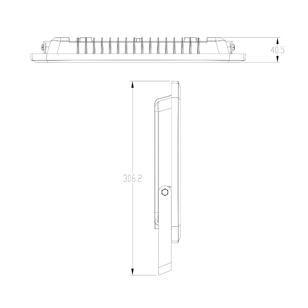 Projetor Exterior FL7 Preto 200W 18000lm IP65 LED7