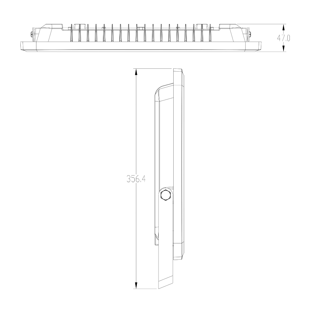Projetor Exterior FL7 Preto 300W 27000lm IP65 LED7