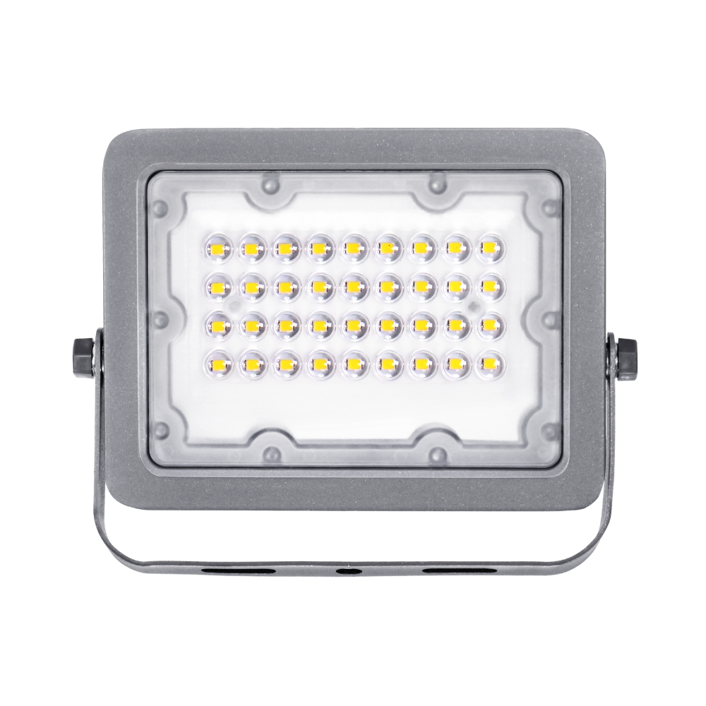 PROJETOR LED EXTERIOR FL9 CINZA 30W 2700LM IP65 LED7