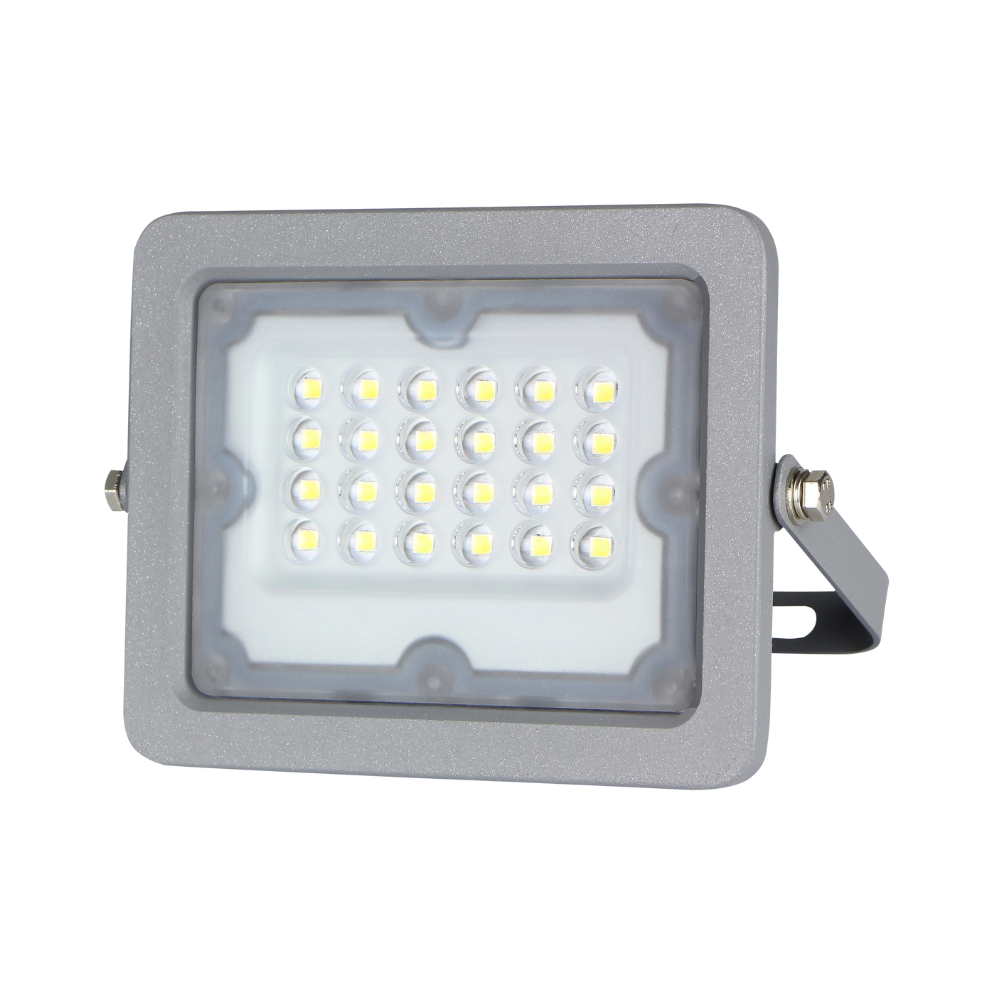 PROJETOR LED EXTERIOR FL9 CINZA 20W 1800LM IP65 LED7