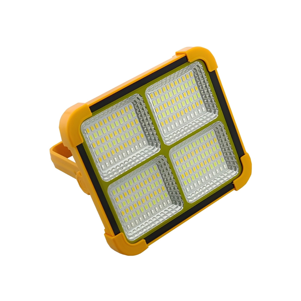 Projetor Solar Luz de Emergência CCT+Azul/Vermelho C/ Carregamento USB IP20