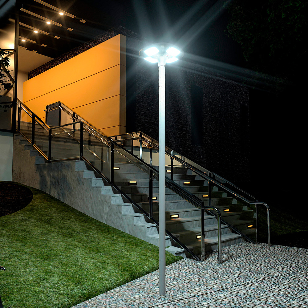 Projetor Solar Público SLL-09 4000K 20W 2000LM IP65 - iLed7.com