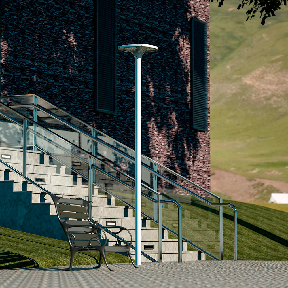 Projetor Solar Público SLL-09 4000K 20W 2000LM IP65 - iLed7.com