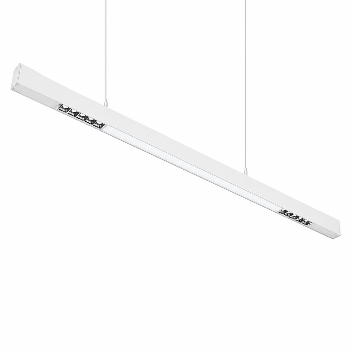 Régua/Barra Linear LED 40W 3200LM 4000K 1,2M C/ Leds Expostos Chip OSRAM P/ Escritório