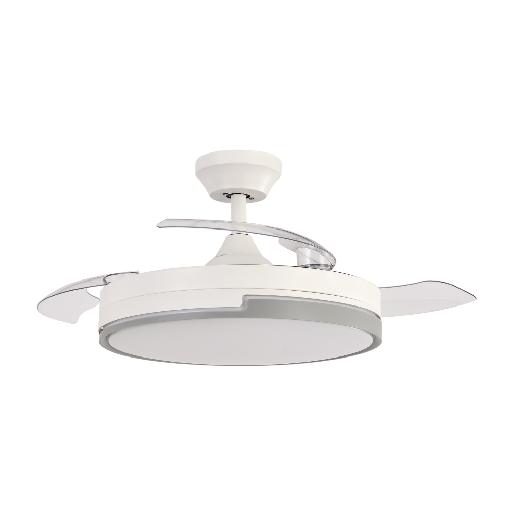 Ventilador LED Redondo Branco 35W CCT C/ Comando Ø1067mm IP20